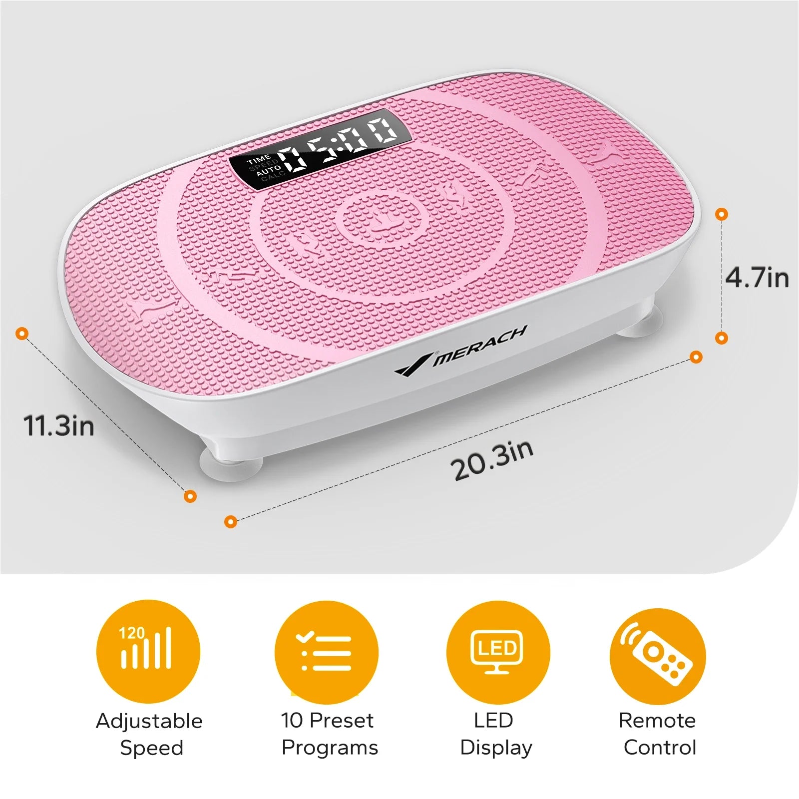 MERACH Vibration Plate CV30 Exercise Machine Whole Body Workout Power Vibrate Fitness Platform Vibration Weight Loss&Shaping