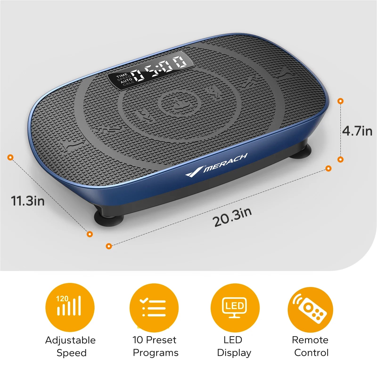 MERACH Vibration Plate CV30 Exercise Machine Whole Body Workout Power Vibrate Fitness Platform Vibration Weight Loss&Shaping
